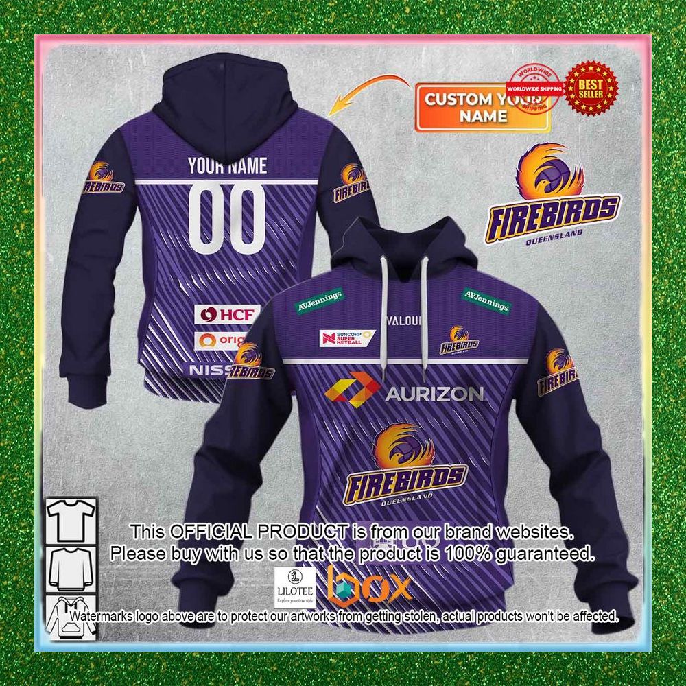 BEST Personalized Netball Queensland Firebirds Jersey 2022 Hoodie, Shirt 1