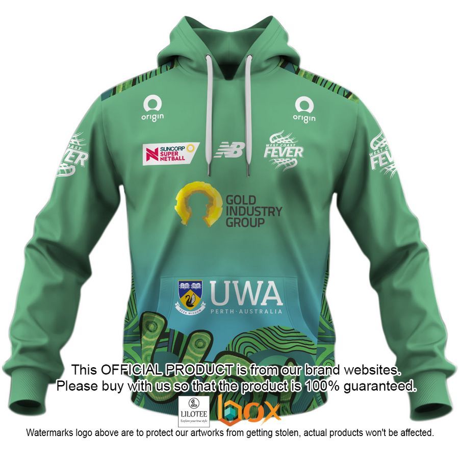 BEST Personalized Netball West Coast Fever Indigenous Jersey Hoodie, Shirt 14