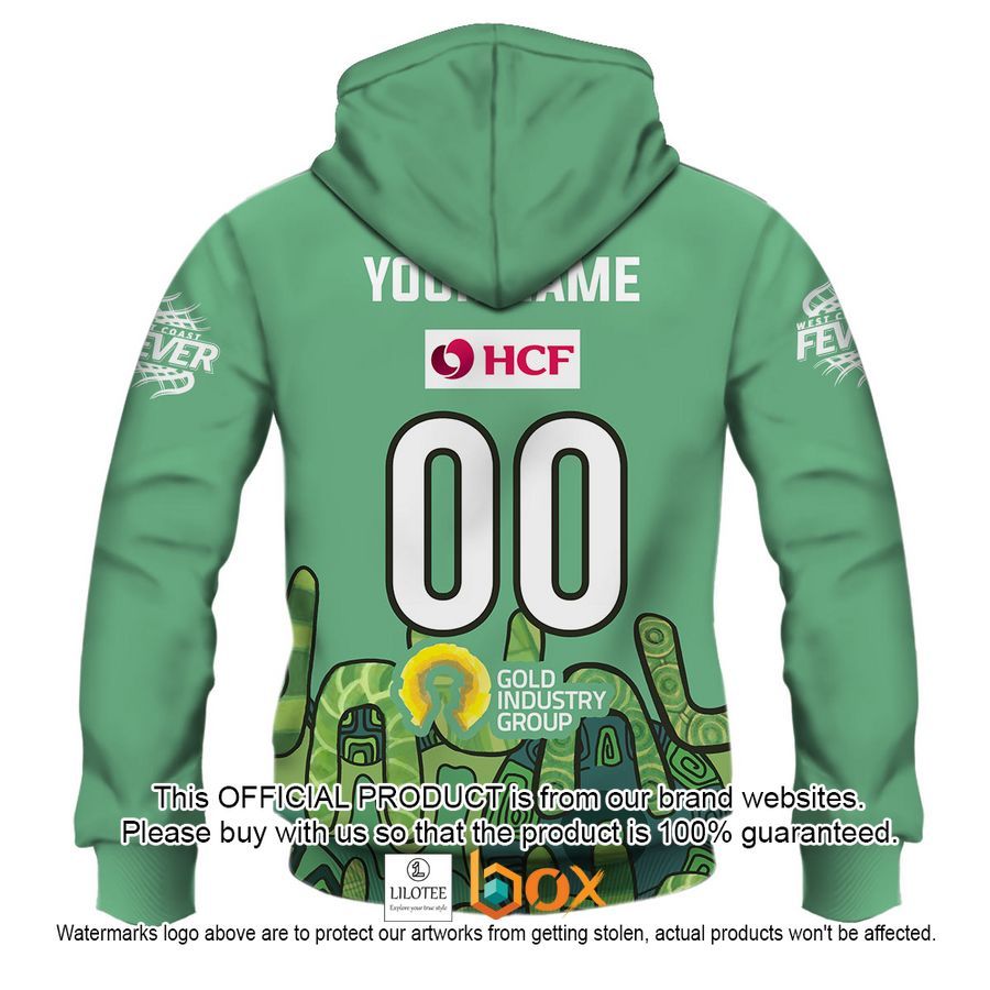 BEST Personalized Netball West Coast Fever Indigenous Jersey Hoodie, Shirt 18