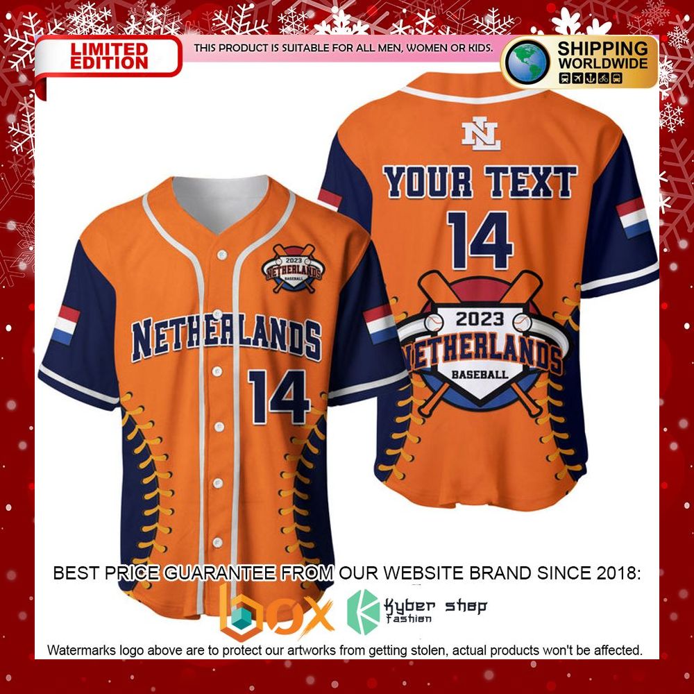 NEW Customized Netherlands Baseball 2023 Sporty Style Baseball Jersey 2