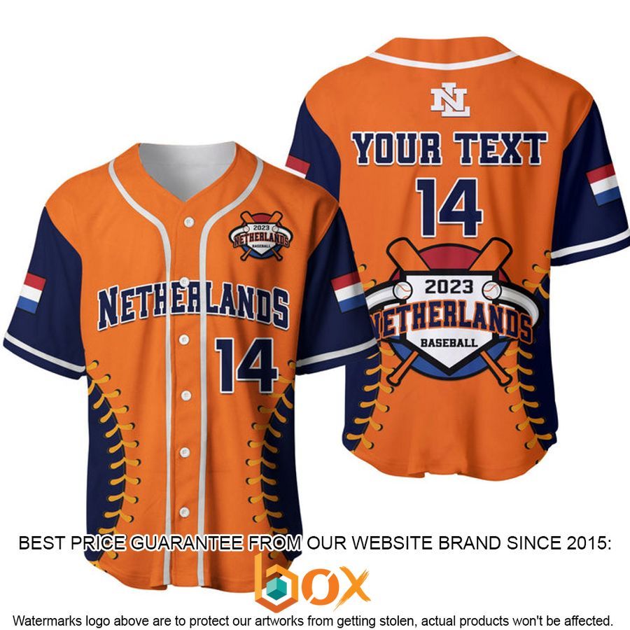 NEW Customized Netherlands Baseball 2023 Sporty Style Baseball Jersey 1