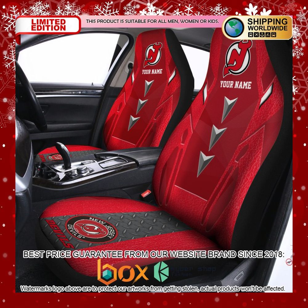 BEST Personalized New Jersey Devils 18 Car Seat Covers 12