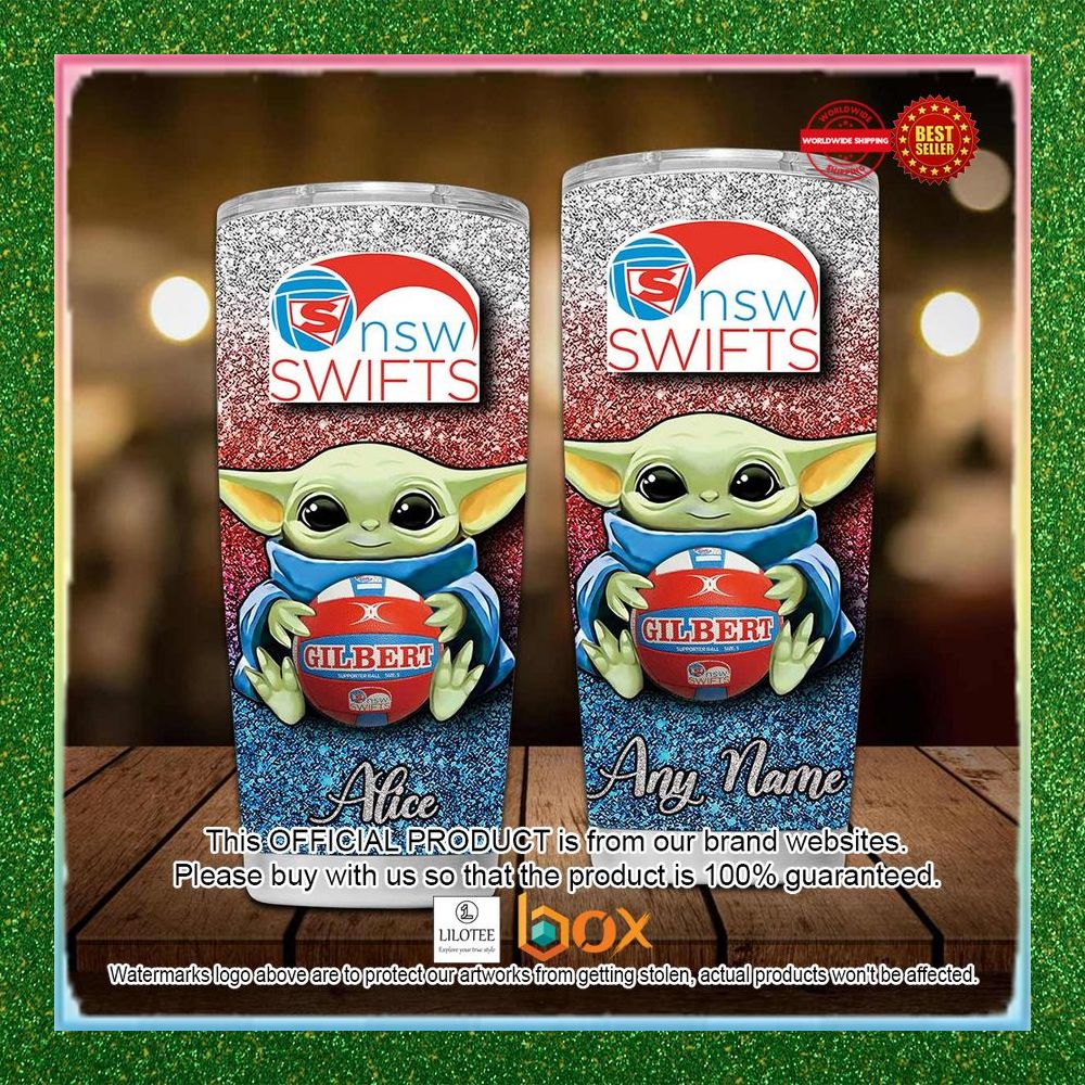 BEST Personalized New South Wales Swifts Yoda Tumbler 2