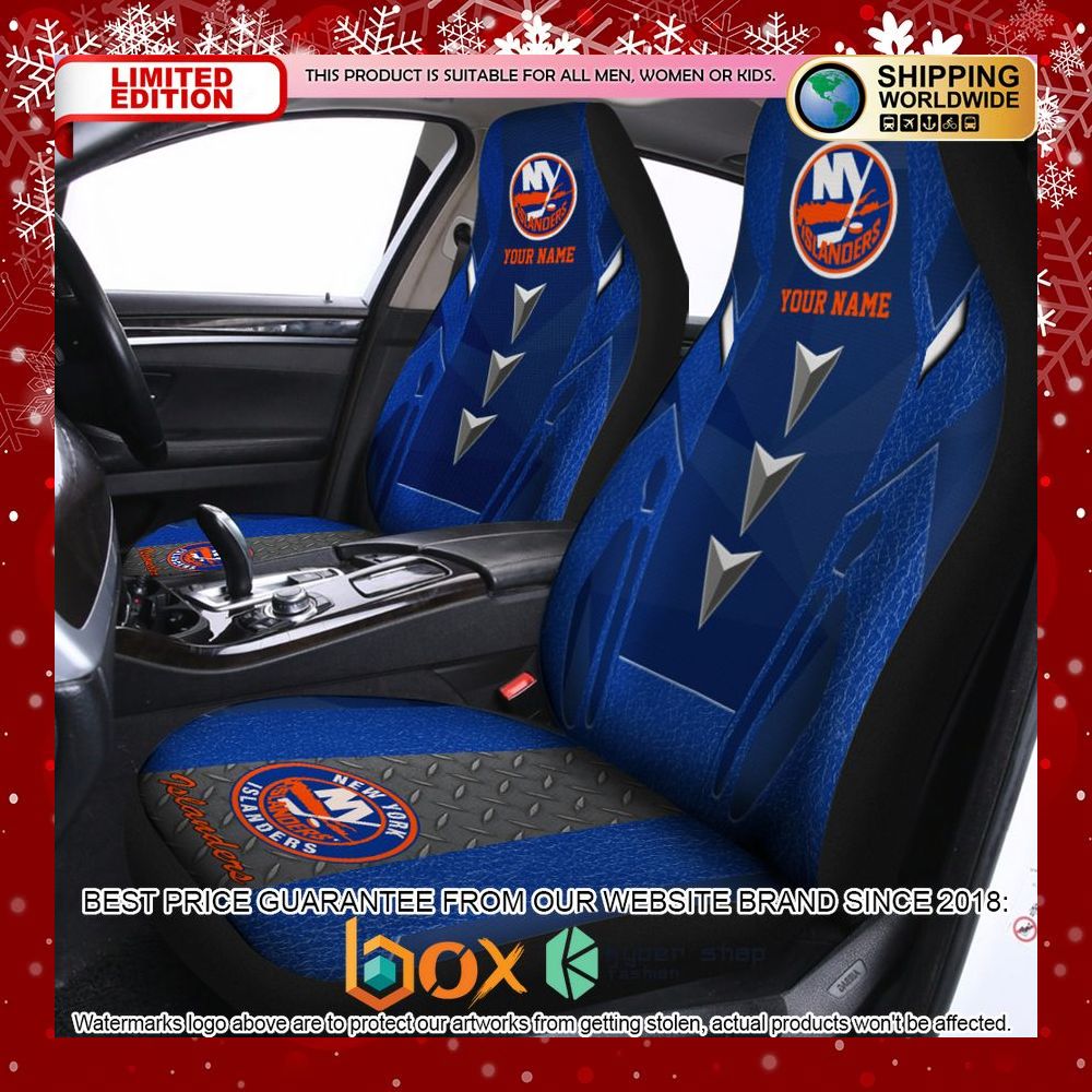 BEST Personalized New York Islanders Car Seat Covers 12
