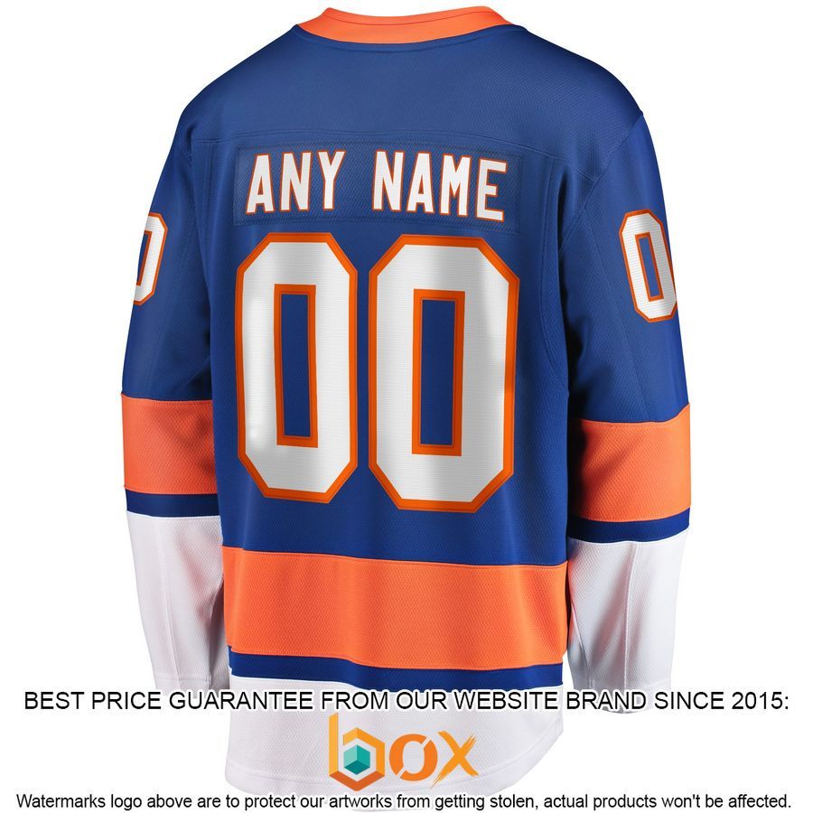 NEW Personalized New York Islanders Home Blue Hockey Jersey 3