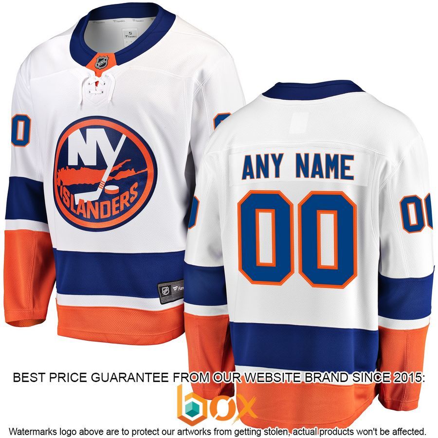 NEW Personalized New York Islanders Home Blue Hockey Jersey 5