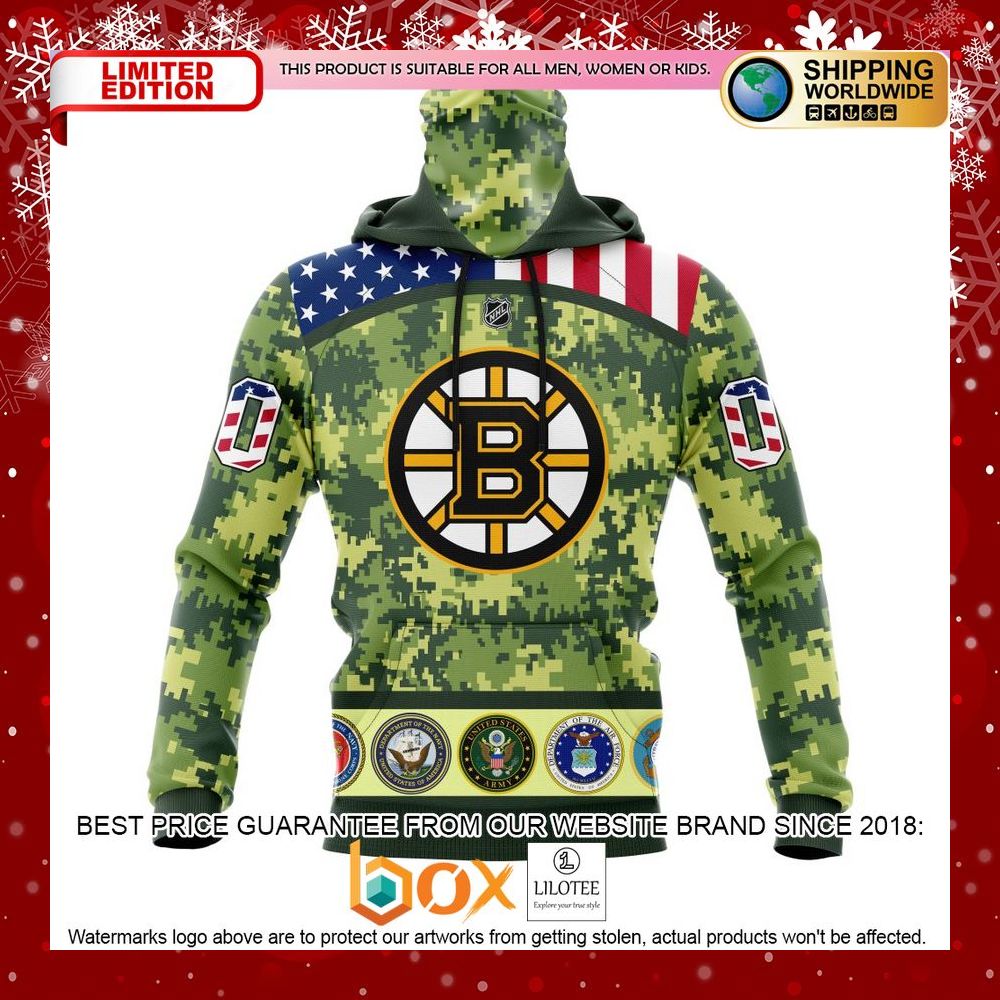 HOT Boston Bruins Honor Military With Camo CUSTOM Shirt, Hoodie 4