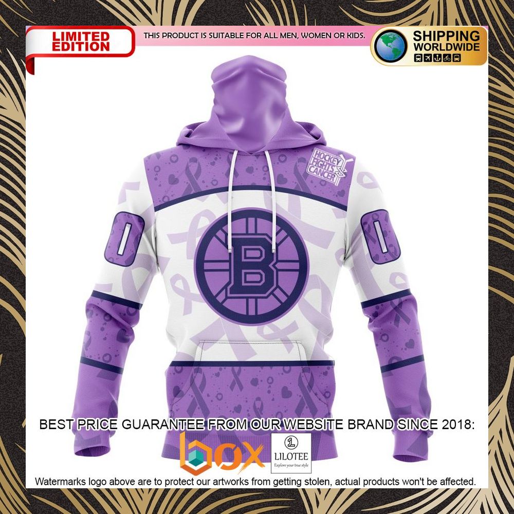BEST NHL Boston Bruins Special Lavender Fight Cancer Personalized 3D Shirt, Hoodie 4