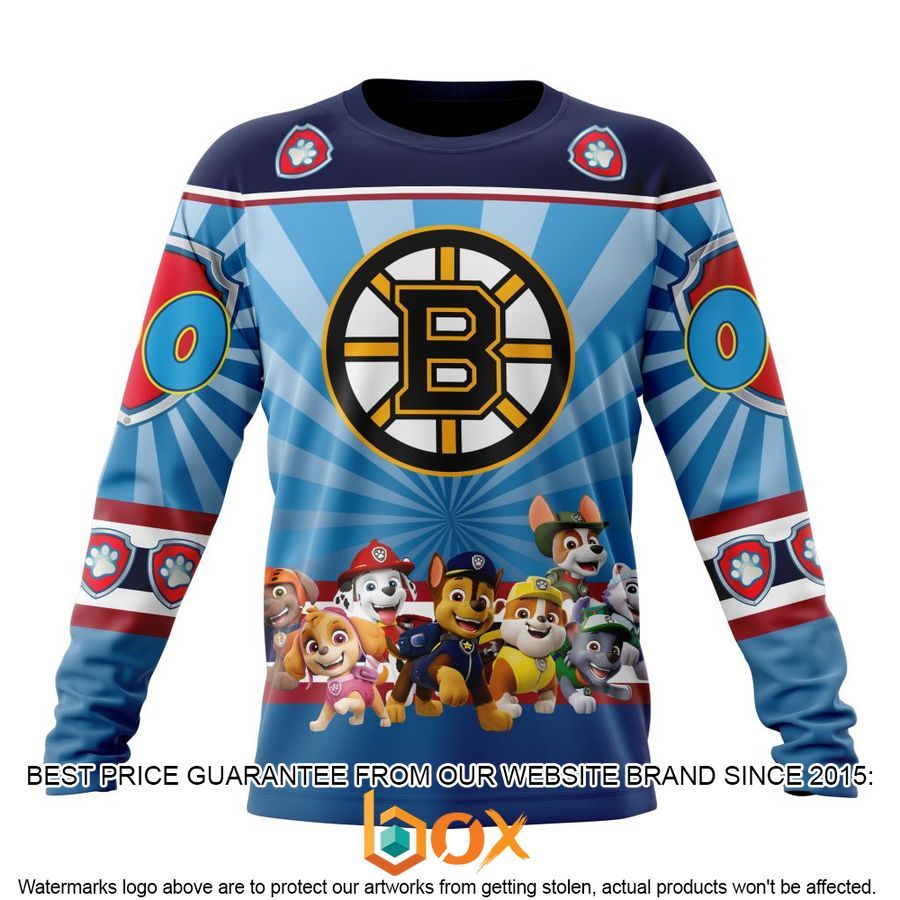 NEW NHL Boston Bruins Special Paw Patrol Kits Custom Shirt 23