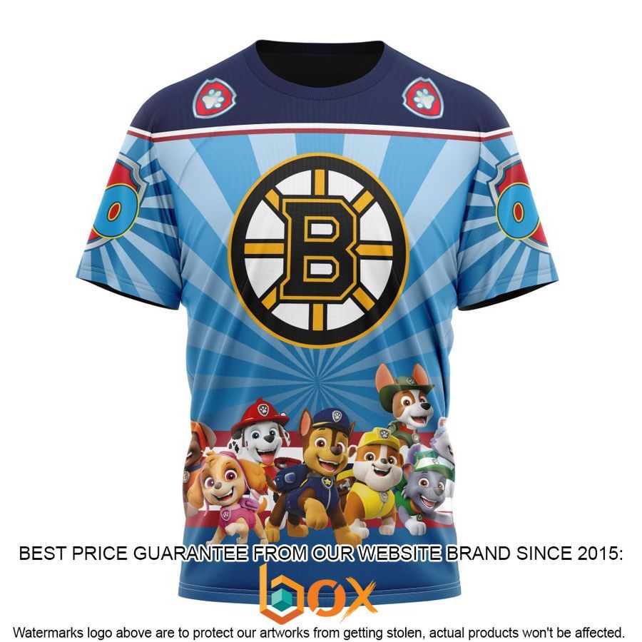 NEW NHL Boston Bruins Special Paw Patrol Kits Custom Shirt 25