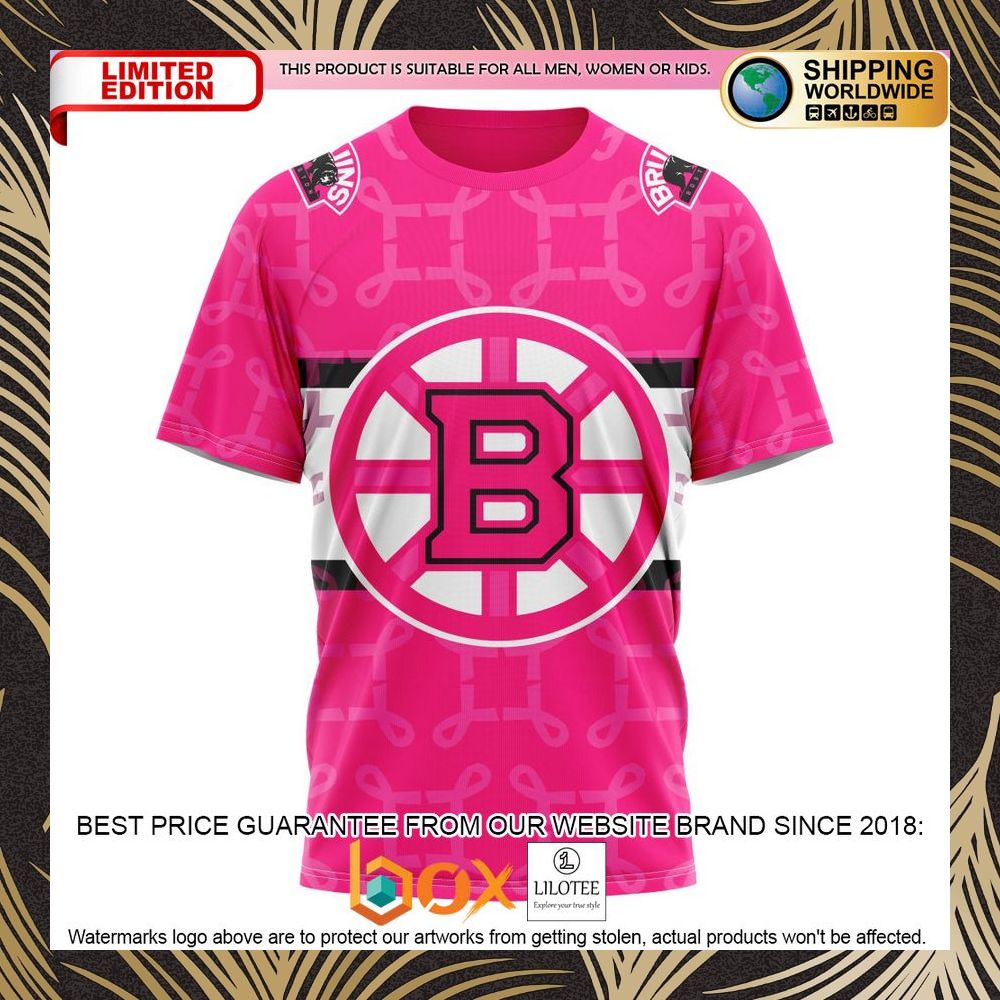 BEST NHL Boston Bruins Specialized Design I Pink I Can! IN OCTOBER WE WEAR PINK BREAST CANCER Personalized 3D Shirt, Hoodie 8