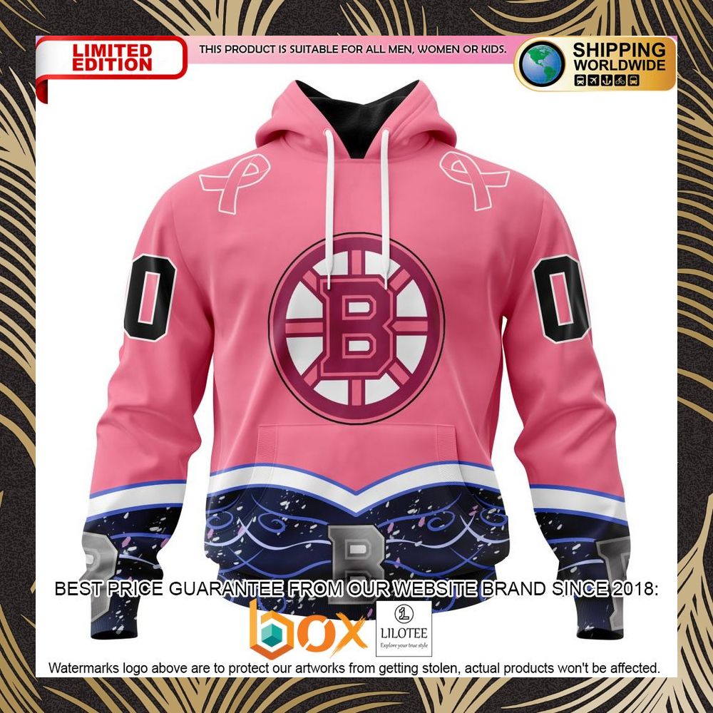 BEST NHL Boston Bruins Specialized Unisex For Hockey Fights Cancer Personalized 3D Shirt, Hoodie 1