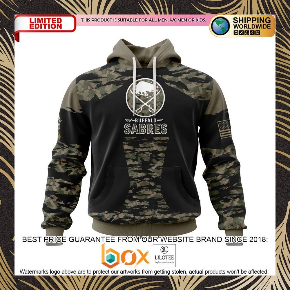 BEST NHL Buffalo Sabres HONORS VETERANS AND MILITARY MEMBERS Personalized 3D Shirt, Hoodie 1