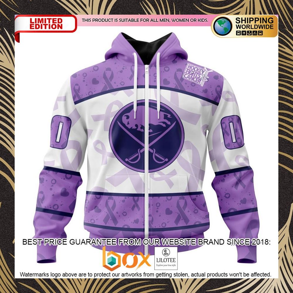BEST NHL Buffalo Sabres Special Lavender Fight Cancer Personalized 3D Shirt, Hoodie 2