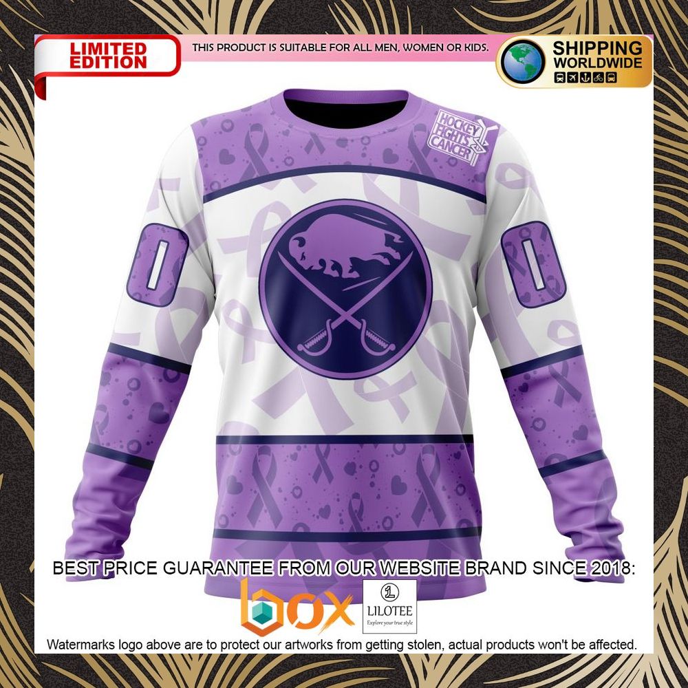 BEST NHL Buffalo Sabres Special Lavender Fight Cancer Personalized 3D Shirt, Hoodie 6