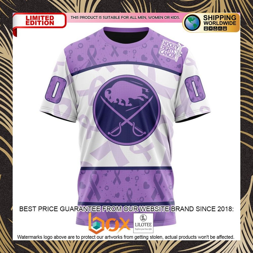 BEST NHL Buffalo Sabres Special Lavender Fight Cancer Personalized 3D Shirt, Hoodie 8