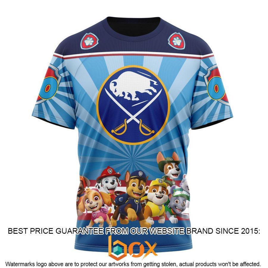 NEW NHL Buffalo Sabres Special Paw Patrol Kits Custom Shirt 8