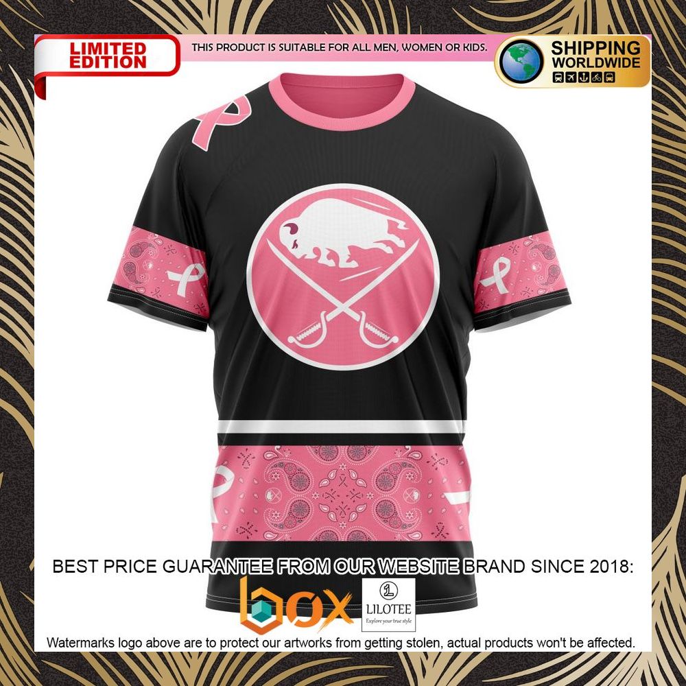 BEST NHL Buffalo Sabres Specialized Design In Classic Style With Paisley! WE WEAR PINK BREAST CANCER Personalized 3D Shirt, Hoodie 8