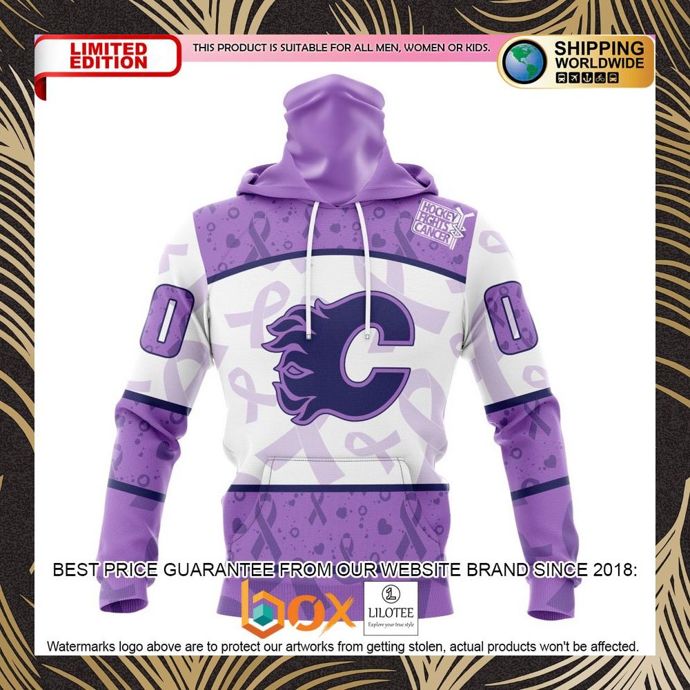 BEST NHL Calgary Flames Special Lavender Fight Cancer Personalized 3D Shirt, Hoodie 4
