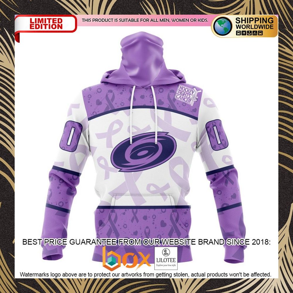 BEST NHL Carolina Hurricanes Special Lavender Fight Cancer Personalized 3D Shirt, Hoodie 4