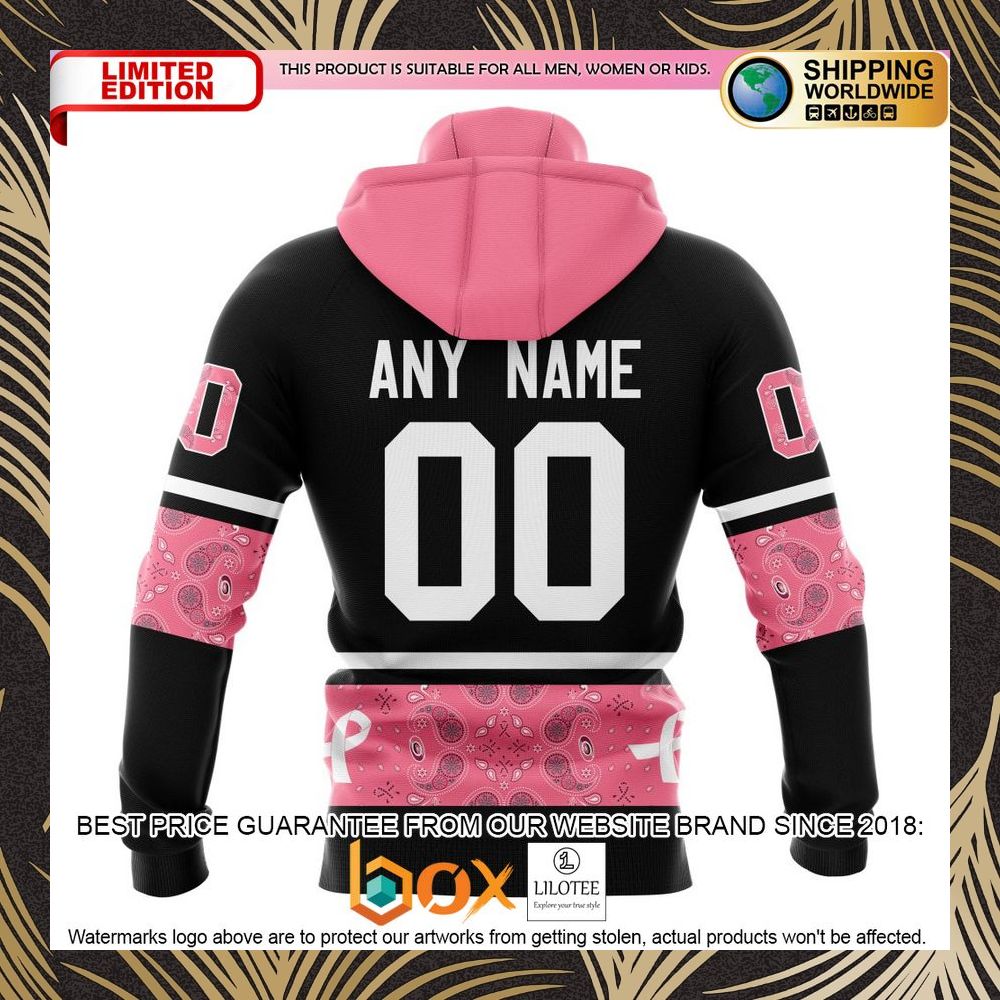 BEST NHL Carolina Hurricanes Specialized Design In Classic Style With Paisley! WE WEAR PINK BREAST CANCER Personalized 3D Shirt, Hoodie 5