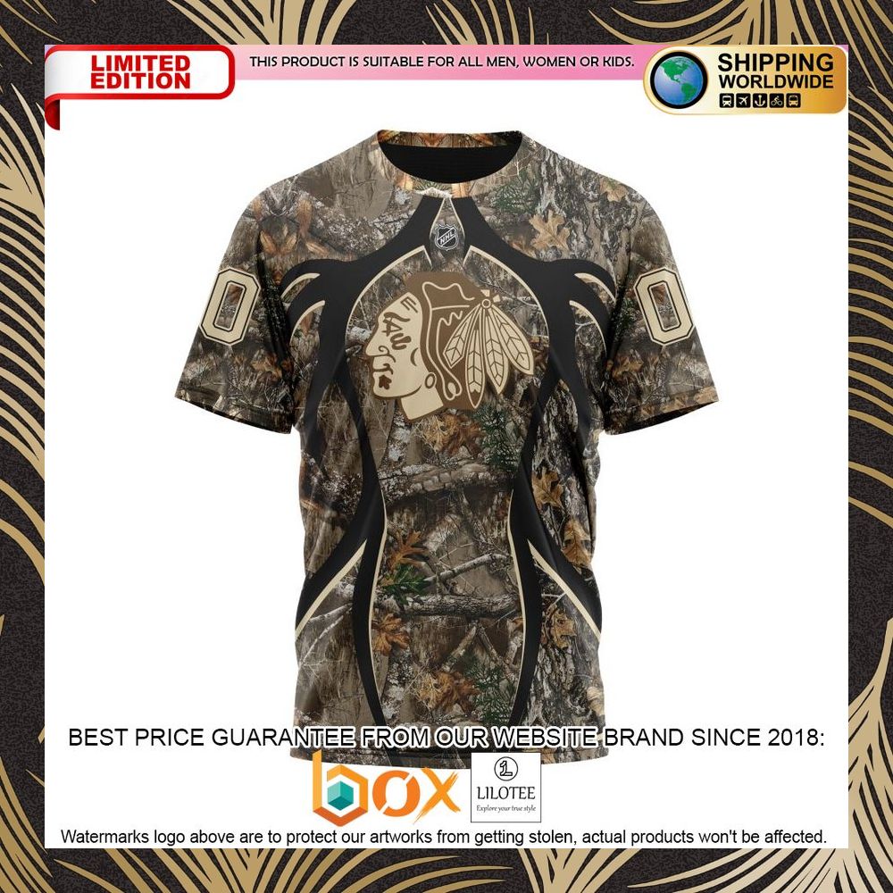 BEST NHL Chicago Blackhawks Specialized Hunting Realtree Camo Personalized 3D Shirt, Hoodie 8