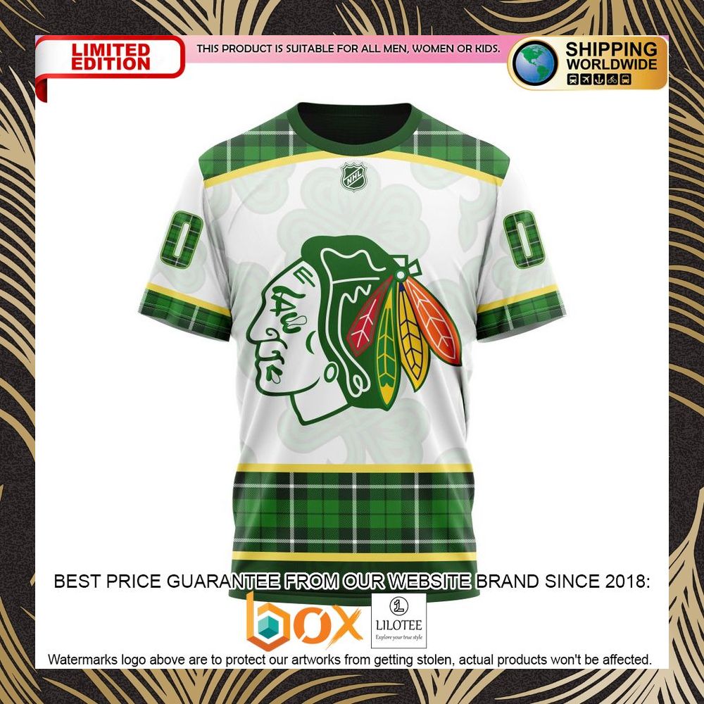 BEST NHL Chicago BlackHawks St.Patrick Days Concepts Personalized 3D Shirt, Hoodie 8