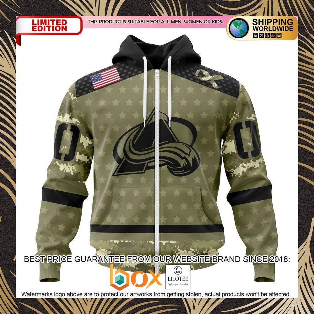 BEST NHL Colorado Avalanche Special Camo Military Appreciation Personalized 3D Shirt, Hoodie 2