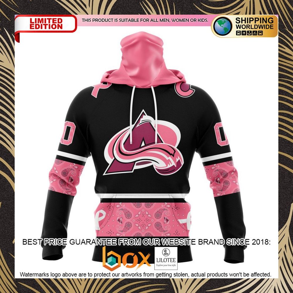 BEST NHL Colorado Avalanche Specialized Design In Classic Style With Paisley! WE WEAR PINK BREAST CANCER Personalized 3D Shirt, Hoodie 4
