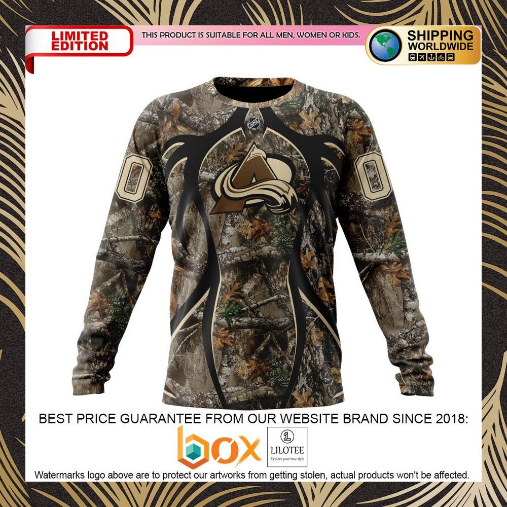 BEST NHL Colorado Avalanche Specialized Hunting Realtree Camo Personalized 3D Shirt, Hoodie 6