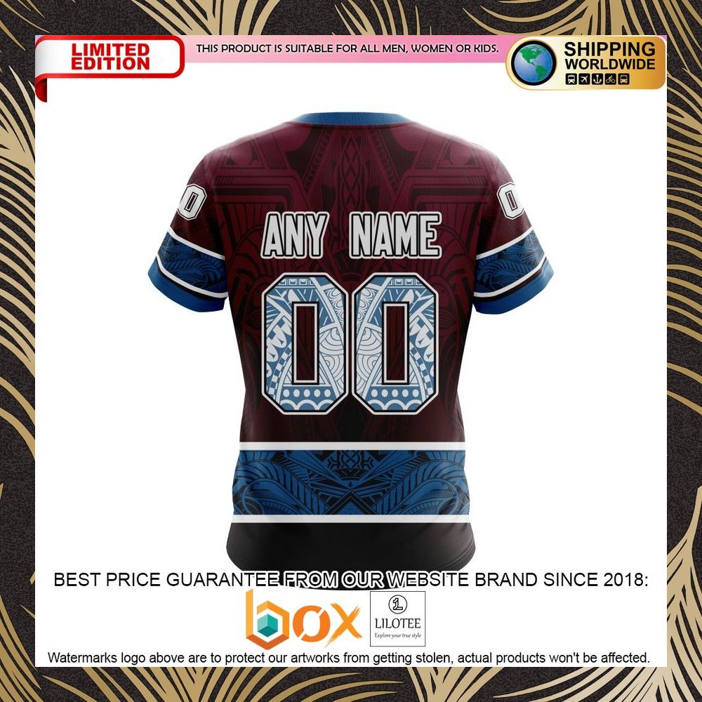 BEST NHL Colorado Avalanche Specialized Native With Samoa Culture Personalized 3D Shirt, Hoodie 9