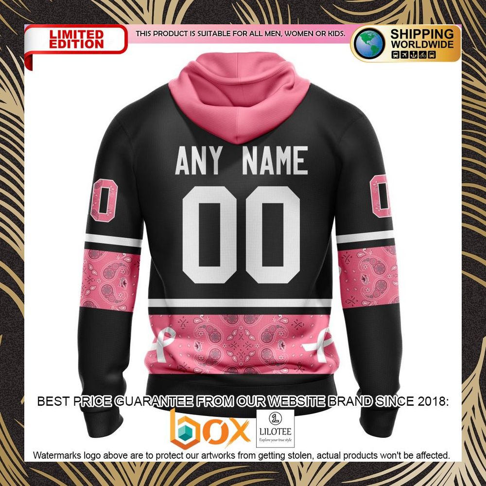 BEST NHL Columbus Blue Jackets Specialized Design In Classic Style With Paisley! WE WEAR PINK BREAST CANCER Personalized 3D Shirt, Hoodie 3