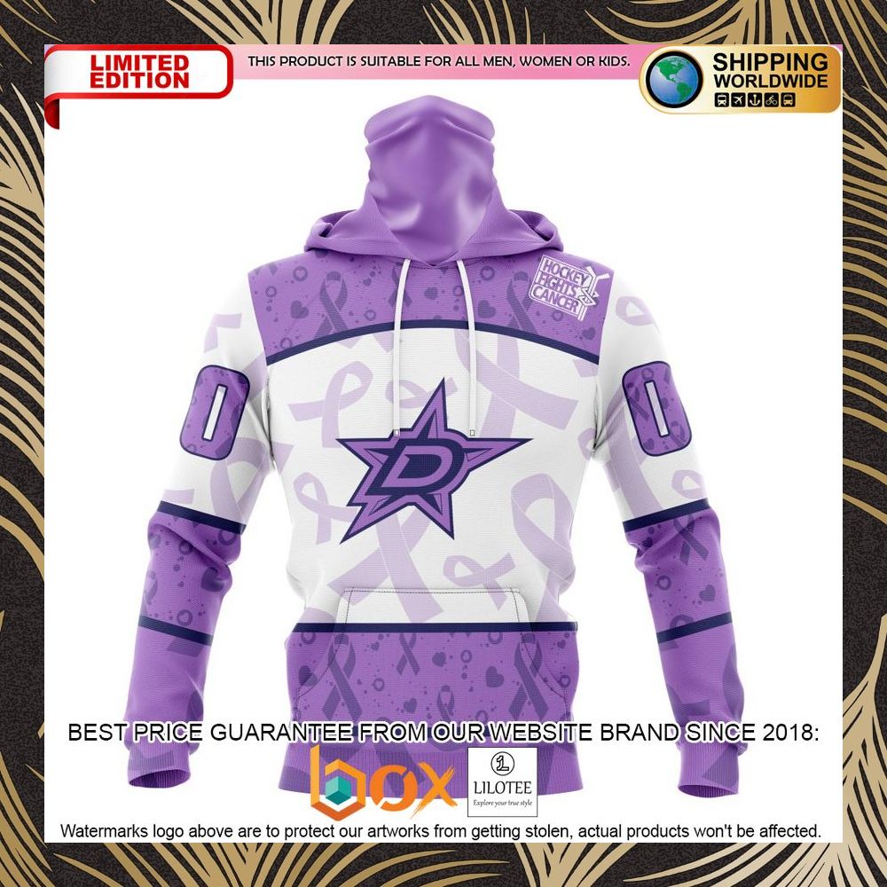 BEST NHL Dallas Stars Special Lavender Fight Cancer Personalized 3D Shirt, Hoodie 4