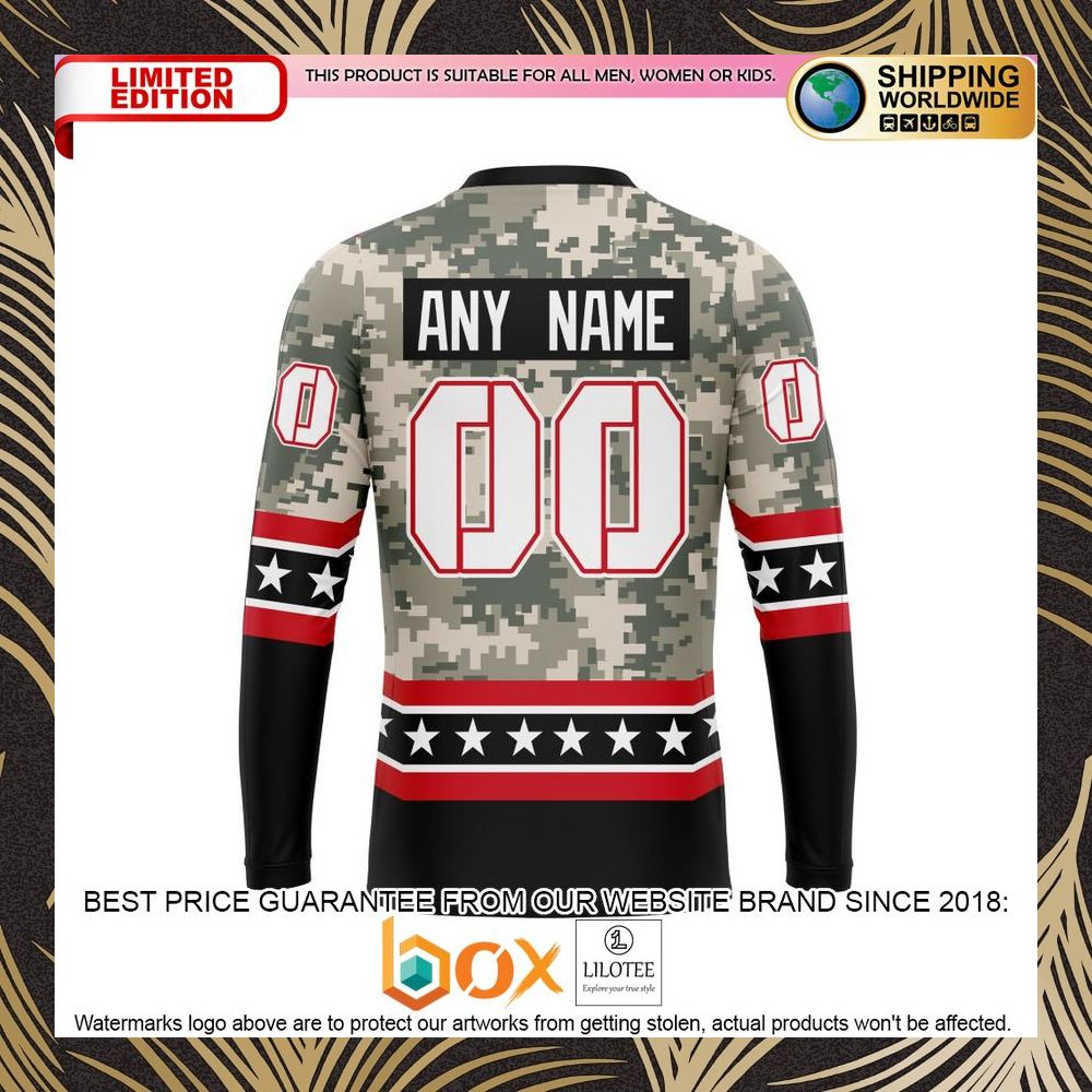 BEST NHL Detroit Red Wings Honor Military With Camo Color Personalized 3D Shirt, Hoodie 7