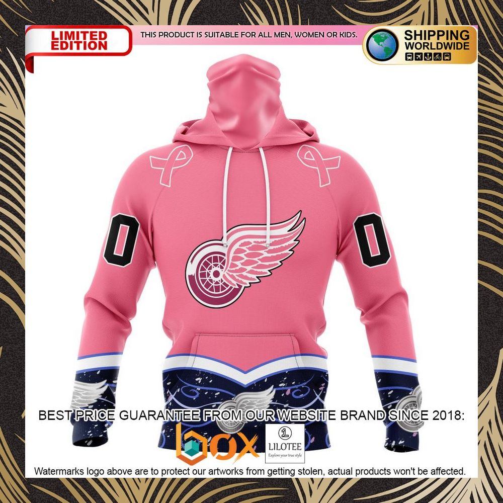 BEST NHL Detroit Red Wings Specialized Unisex For Hockey Fights Cancer Personalized 3D Shirt, Hoodie 4