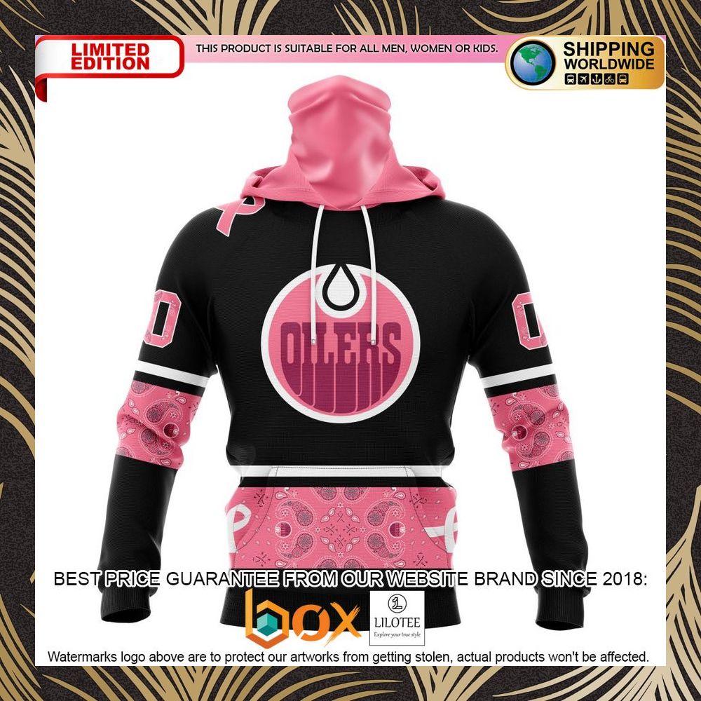 BEST NHL Edmonton Oilers Specialized Design In Classic Style With Paisley! WE WEAR PINK BREAST CANCER Personalized 3D Shirt, Hoodie 4