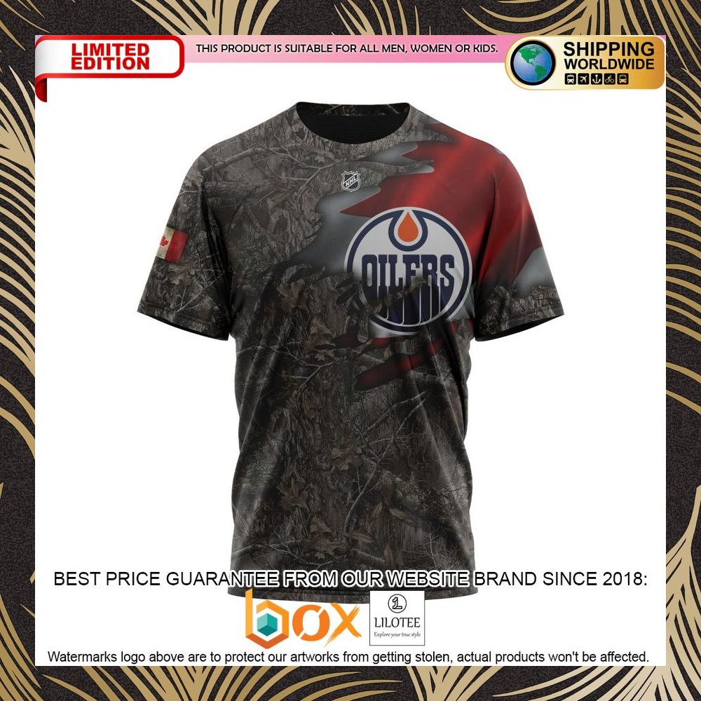 BEST NHL Edmonton Oilers Specialized Hunting Camo Realtree Personalized 3D Shirt, Hoodie 8