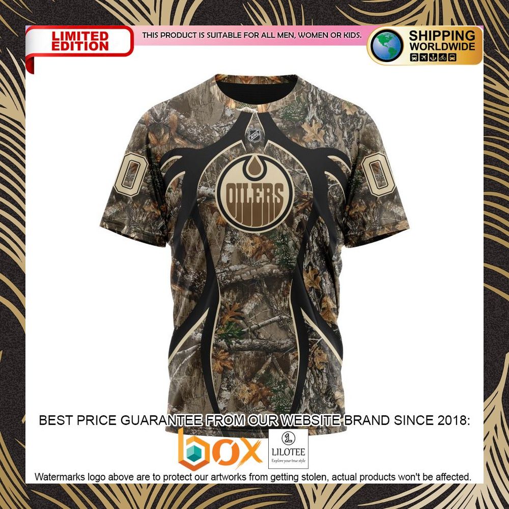 BEST NHL Edmonton Oilers Specialized Hunting Realtree Camo Personalized 3D Shirt, Hoodie 8
