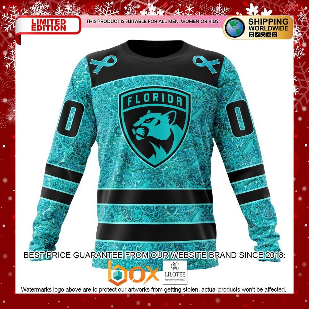 HOT Florida Panthers Design Fight Ovarian Cancer CUSTOM Shirt, Hoodie 6