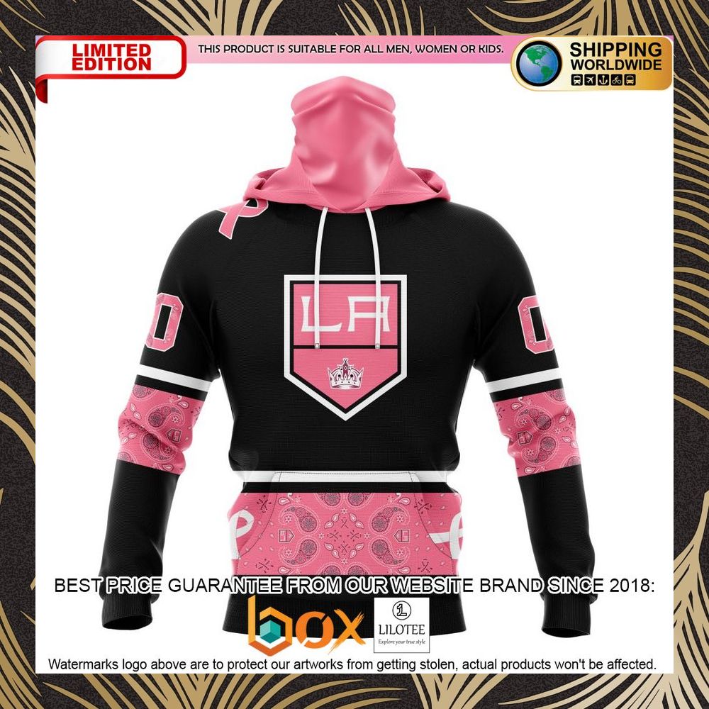 BEST NHL Los Angeles Kings Specialized Design In Classic Style With Paisley! WE WEAR PINK BREAST CANCER Personalized 3D Shirt, Hoodie 4