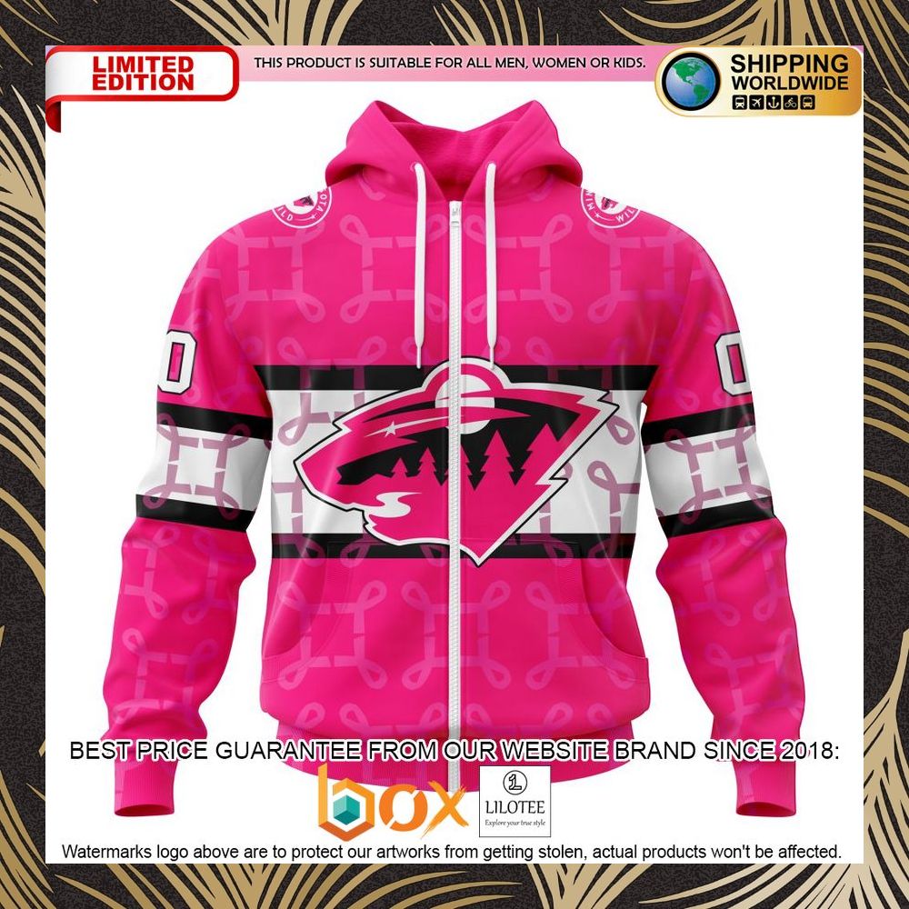 BEST NHL Minnesota Wild Specialized Design I Pink I Can! IN OCTOBER WE WEAR PINK BREAST CANCER Personalized 3D Shirt, Hoodie 2