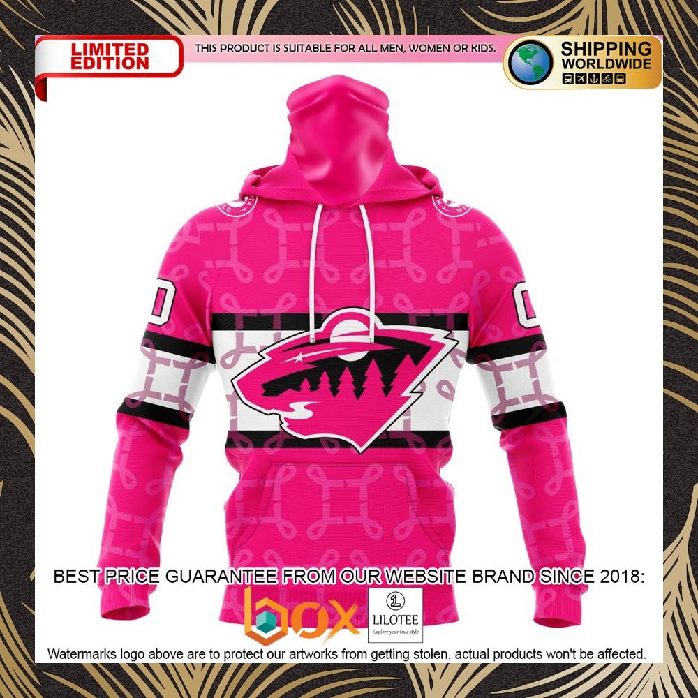BEST NHL Minnesota Wild Specialized Design I Pink I Can! IN OCTOBER WE WEAR PINK BREAST CANCER Personalized 3D Shirt, Hoodie 4