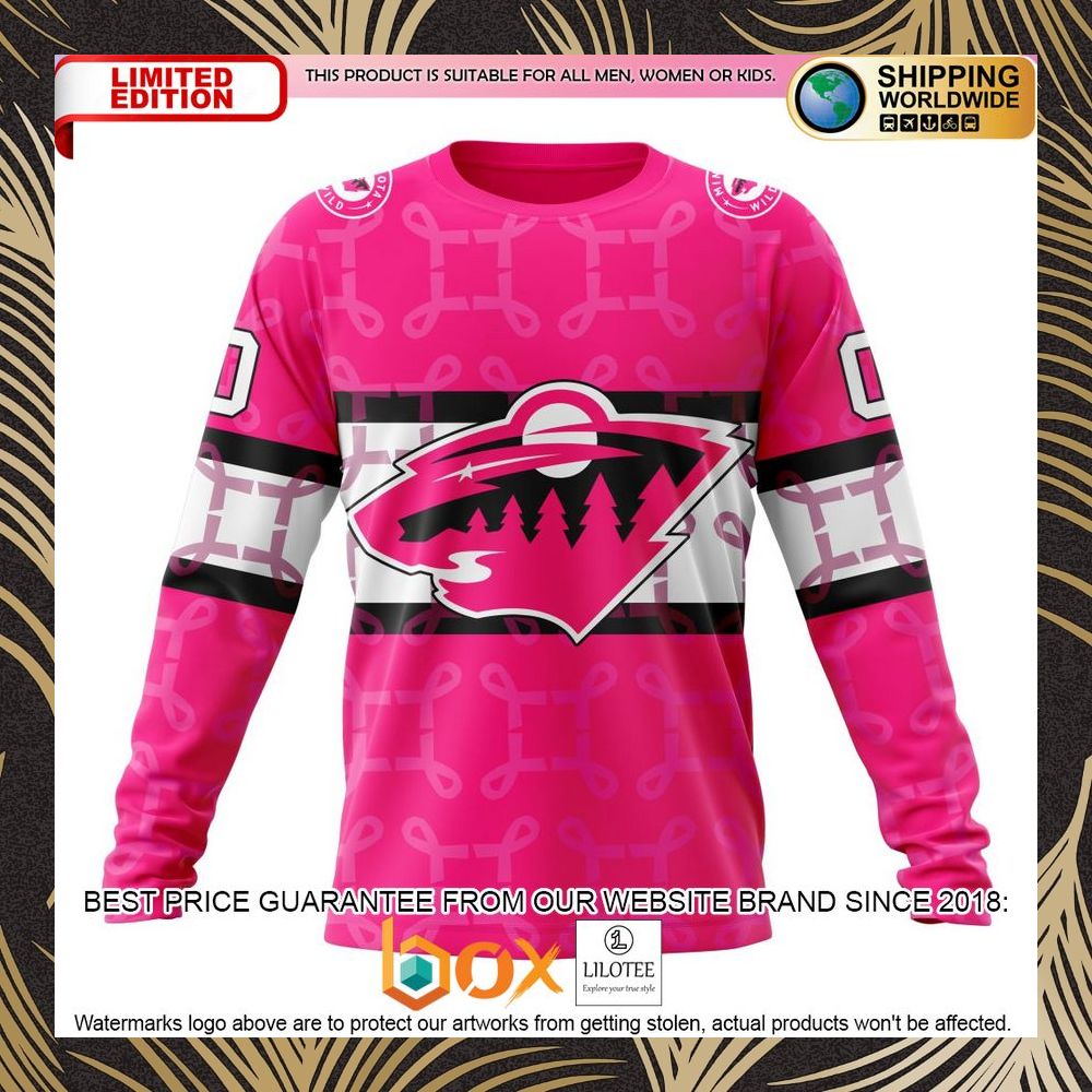 BEST NHL Minnesota Wild Specialized Design I Pink I Can! IN OCTOBER WE WEAR PINK BREAST CANCER Personalized 3D Shirt, Hoodie 6
