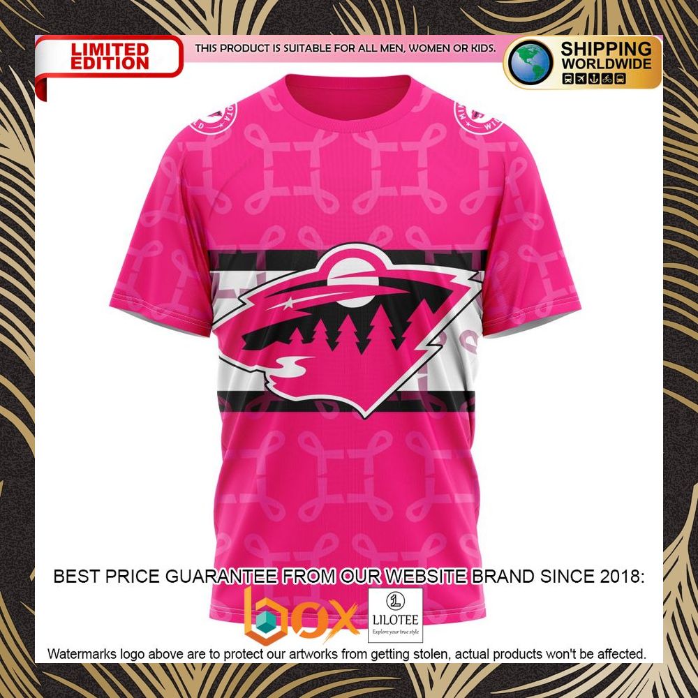 BEST NHL Minnesota Wild Specialized Design I Pink I Can! IN OCTOBER WE WEAR PINK BREAST CANCER Personalized 3D Shirt, Hoodie 8