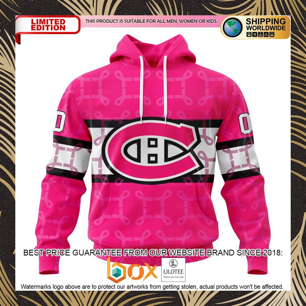 BEST NHL Montreal Canadiens Specialized Design I Pink I Can! IN OCTOBER WE WEAR PINK BREAST CANCER Personalized 3D Shirt, Hoodie 1