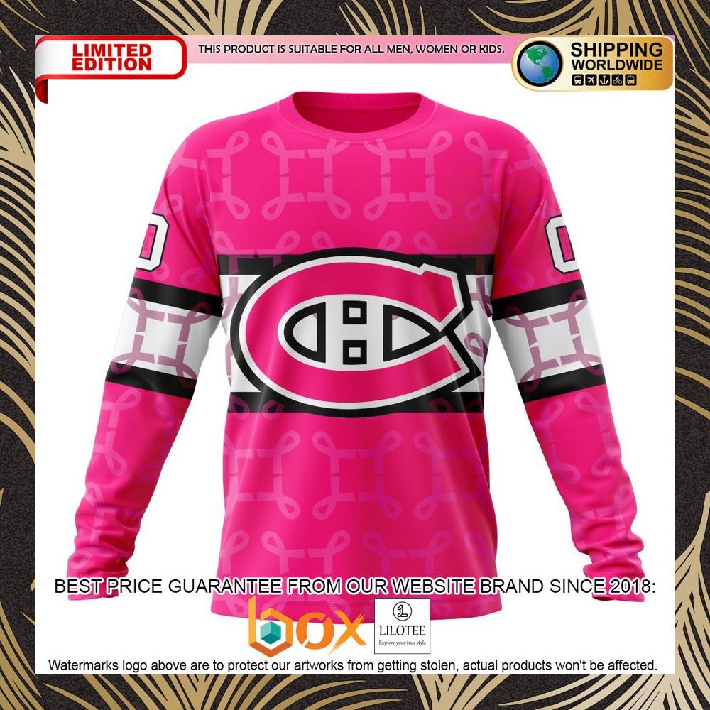 BEST NHL Montreal Canadiens Specialized Design I Pink I Can! IN OCTOBER WE WEAR PINK BREAST CANCER Personalized 3D Shirt, Hoodie 6