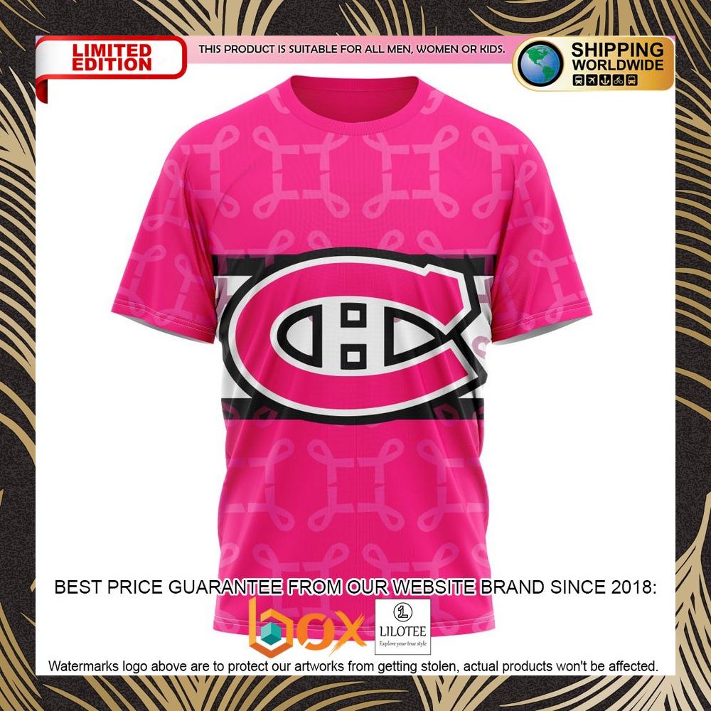 BEST NHL Montreal Canadiens Specialized Design I Pink I Can! IN OCTOBER WE WEAR PINK BREAST CANCER Personalized 3D Shirt, Hoodie 8