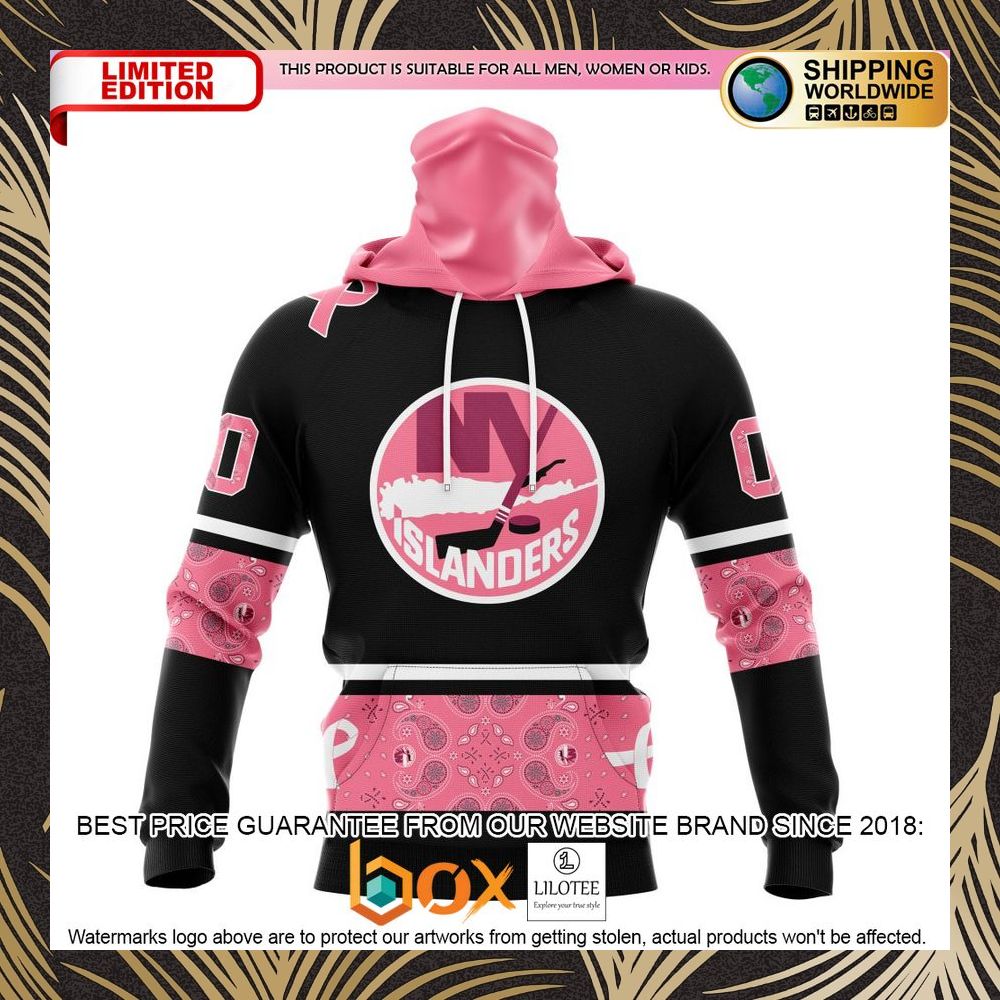 BEST NHL New York Islanders Specialized Design In Classic Style With Paisley! WE WEAR PINK BREAST CANCER Personalized 3D Shirt, Hoodie 4