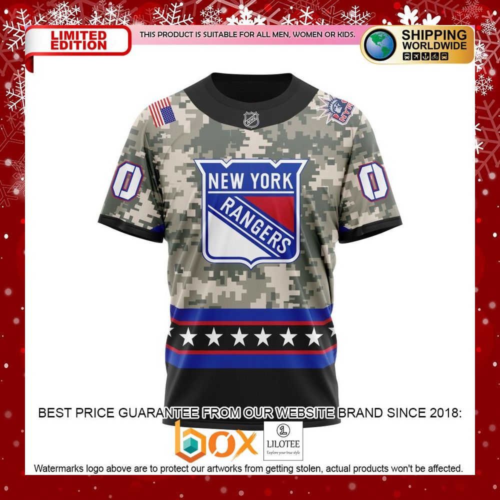 HOT New York Rangers Honor Military Camo CUSTOM Shirt, Hoodie 8