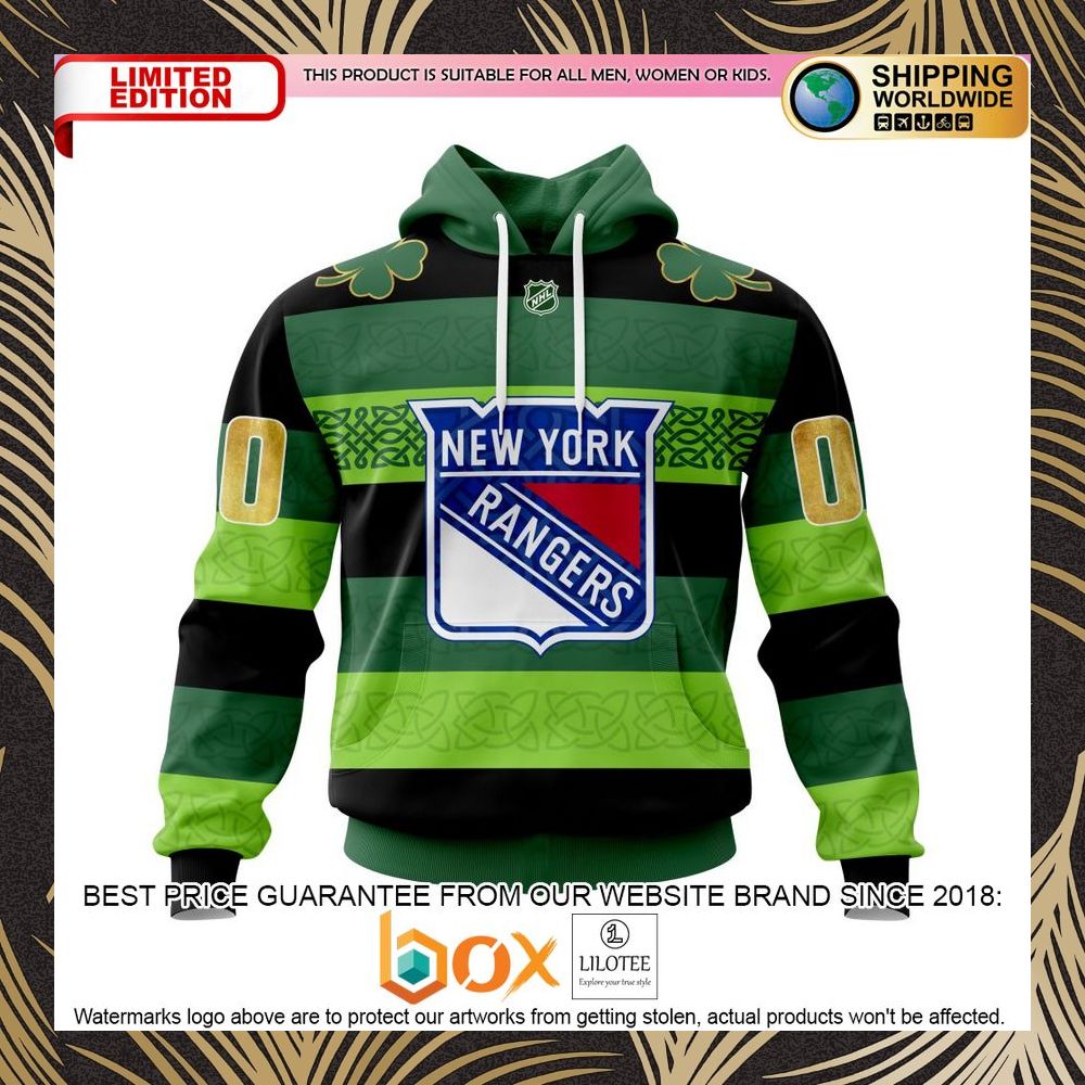 BEST NHL New York Rangers St.Patrick Days Concepts Personalized 3D Shirt, Hoodie 1